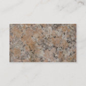 Rosa Granit Visitenkarte (Rückseite)