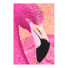 Rosa Grapefruit Flamingo Druck - Von Just Dahl