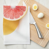 Rosa Grapefruits Geschirrtuch (Viertel Falte)
