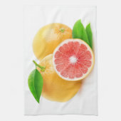 Rosa Grapefruits Geschirrtuch (Vertikal)