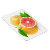 Rosa Grapefruits Magnet (Rechte Seite)