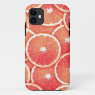 Rosa Grapefruitscheiben iPhone 11 Hülle