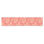 Rosa Grapefruitscheiben Kurzer Tischläufer (Horizontal)