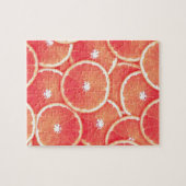 Rosa Grapefruitscheiben Puzzle (Horizontal)