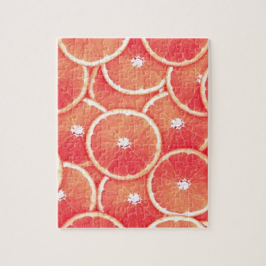 Rosa Grapefruitscheiben Puzzle (Vertikal)