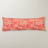 Rosa Grapefruitscheiben Seitenschläferkissen (Rückseite)