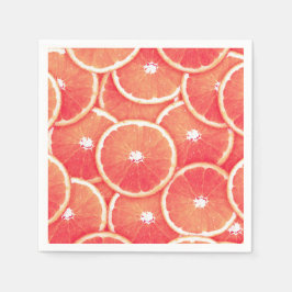 Rosa Grapefruitscheiben Serviette