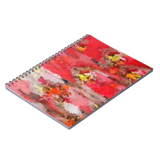 Rosa Gräser Spiral Foto Notebook Notizblock (Linke Seite)