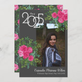 Rosa Grau Ankündigung des modernen Abschlusses (Vorne/Hinten)