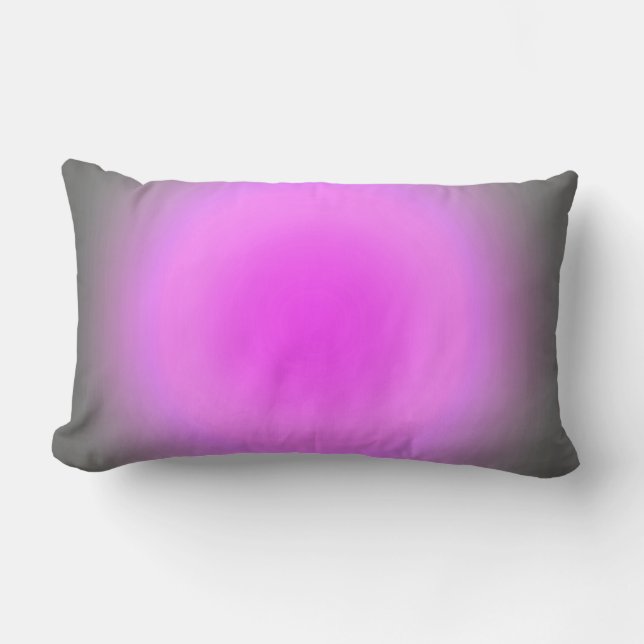 Rosa & Grau Fokus Lendenkissen (Vorderseite)