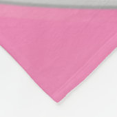 Rosa, grau, gürtelgrauer Volleyball personalisiert Fleecedecke (Ecke)