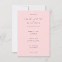 Rosa & Grau Minimalistisch Moderne 2 V2 Save the D