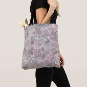 Rosa, grau, stilvoll, große Blume, rosa Blume, Tasche (Von Nahem)