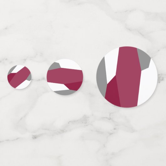 Rosa Grau und Konfetti (Vorderseiten)