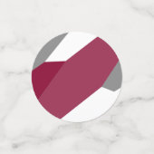 Rosa Grau und Konfetti (Klein Vorderseite)