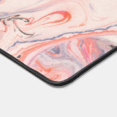 Rosa, Grau und Lila Marmorierung Schreibtischunterlage (Ecke)