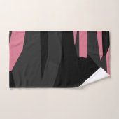 Rosa, grau und schwarz Abstrakt Badhandtuch Set (Handtuch)