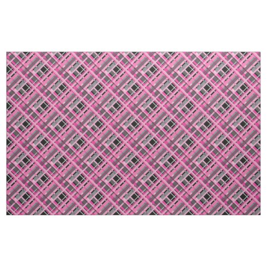 Rosa, grau und schwarz diagonal stoff (Fat Quarter (45,7 x 55,9 cm))