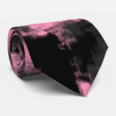 Rosa Grau und Schwarz Krawatte (Gerollt)