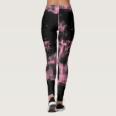 Rosa Grau und Schwarz Leggings (Rückseite)
