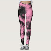 Rosa Grau und Schwarz Leggings (Vorderseite)