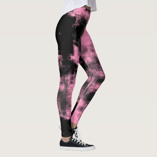 Rosa Grau und Schwarz Leggings (Rechts)