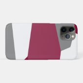 Rosa Grau und Weiß Abstrakt Case-Mate iPhone Hülle (Rückseite (Horizontal))