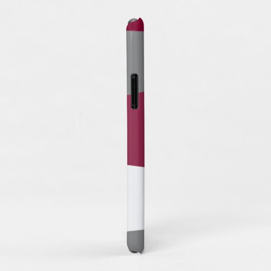 Rosa Grau und Weiß Abstrakt Case-Mate iPhone Hülle (Hinten/Rechts)