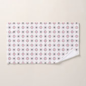 Rosa, grau und weiß badhandtuch set (Handtuch)