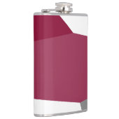 Rosa Grau und Weiß Flachmann (Rechts)