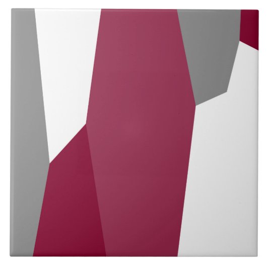 Rosa Grau und Weiß Fliese (Vorderseite)