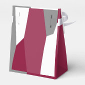 Rosa Grau und Weiß Geschenkschachtel (Rückseite)