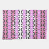 Rosa, grau und weiß geschirrtuch (Horizontal)