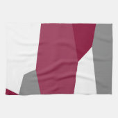 Rosa Grau und Weiß Geschirrtuch (Horizontal)