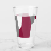 Rosa Grau und Weiß Glas (Rückseite)