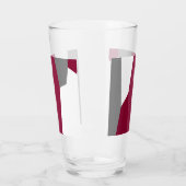 Rosa Grau und Weiß Glas (Links)