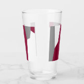 Rosa Grau und Weiß Glas (Rechts)
