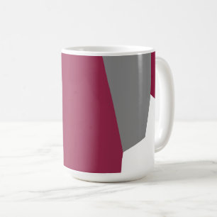 Rosa Grau und Weiß Kaffeetasse