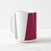 Rosa Grau und Weiß Kaffeetasse (Vorderseite Links)