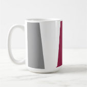 Rosa Grau und Weiß Kaffeetasse (Links)
