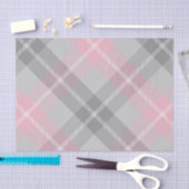rosa, grau und weiß kariert seidenpapier (Handwerk)