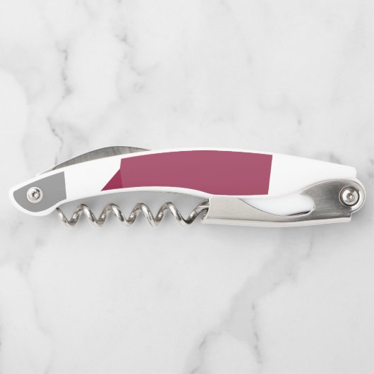 Rosa Grau und Weiß Kellnermesser (Rückseite)