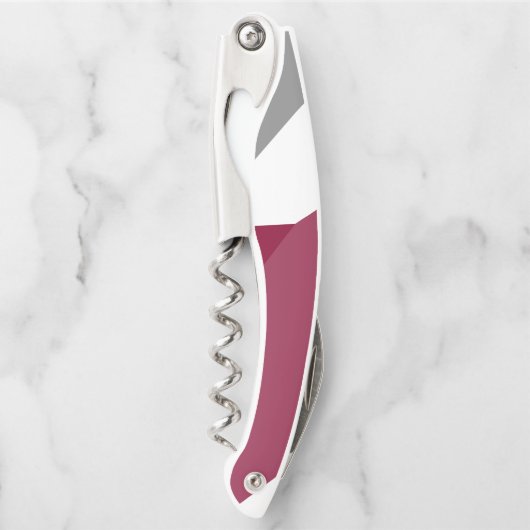 Rosa Grau und Weiß Kellnermesser (Vorderseite)