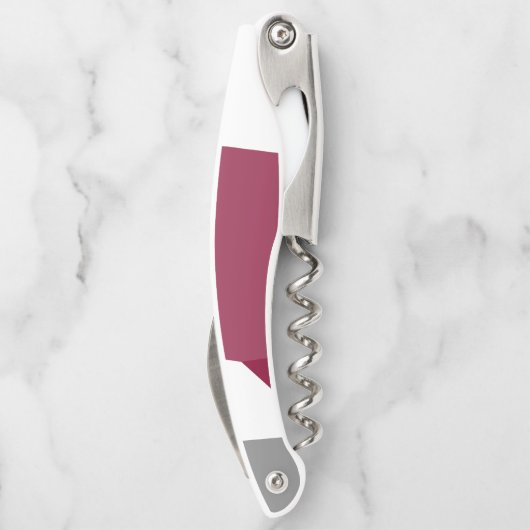 Rosa Grau und Weiß Kellnermesser (Rückseite)