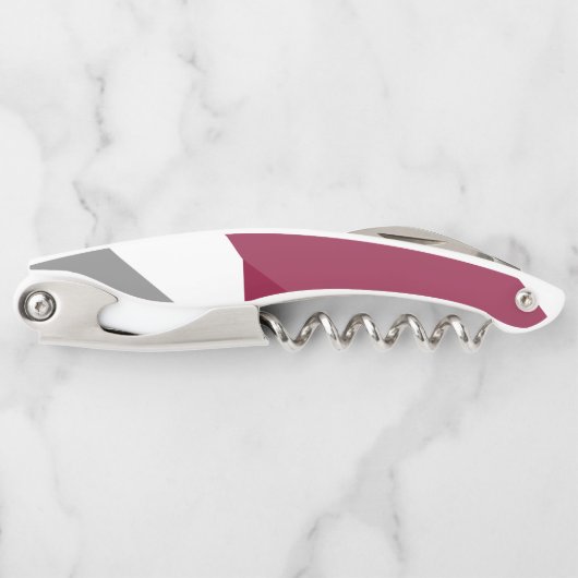 Rosa Grau und Weiß Kellnermesser (Vorderseite)