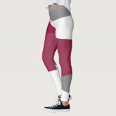 Rosa Grau und Weiß Leggings (Links)