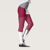 Rosa Grau und Weiß Leggings (Rechts)
