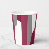 Rosa Grau und Weiß Pappbecher (Links)