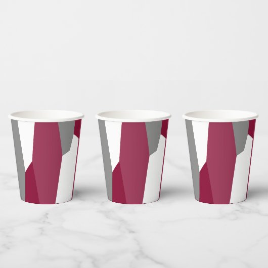 Rosa Grau und Weiß Pappbecher (Multi)