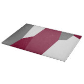 Rosa Grau und Weiß Schneidebrett (Ecke)